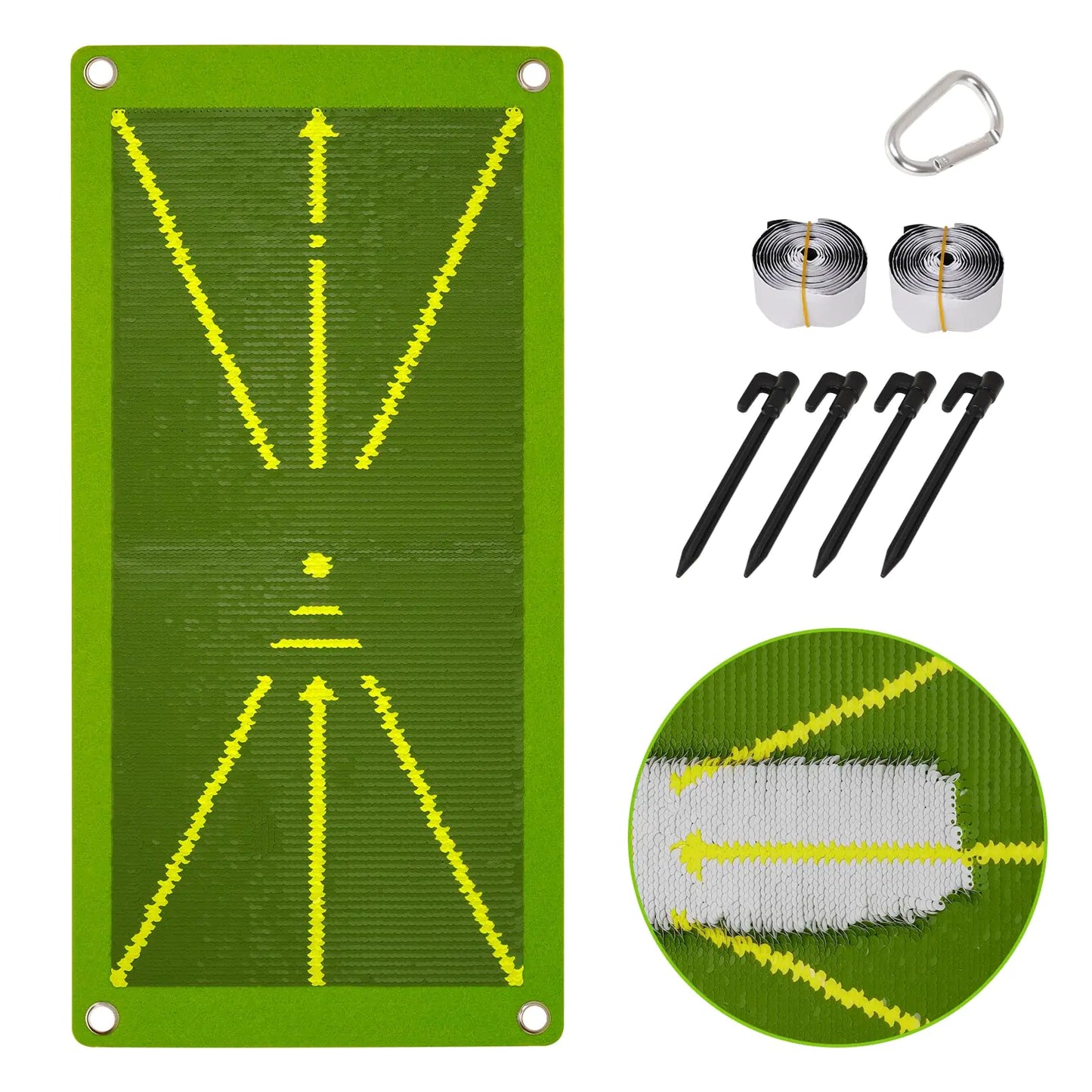 Golf Swing Path Feedback Mat – Real-Time Swing Trainer for Indoor & Outdoor Practice