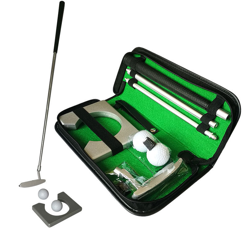 Sportiva Portable Golf Putting Practice Set – Travel Putter Kit With Carry Case