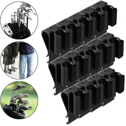 Sportiva Golf Club Organizer Clip Set – 14-Piece Club Holder for Golf Bags