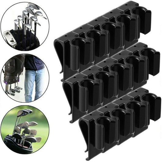 Sportiva Golf Club Organizer Clip Set – 14-Piece Club Holder for Golf Bags