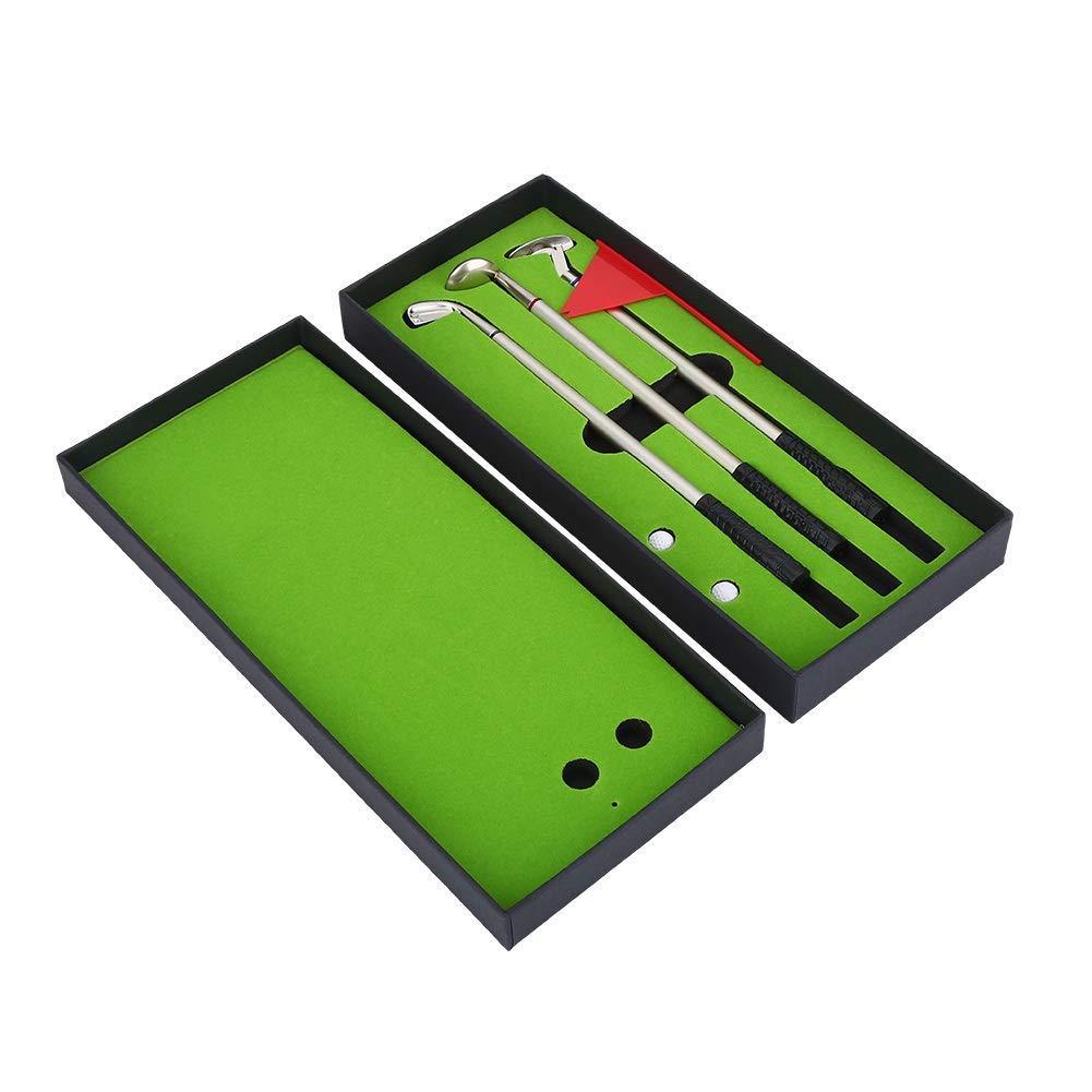 Sportiva Desktop Mini Golf Putting Green Pen Set – Metal Club Ballpoint Pens