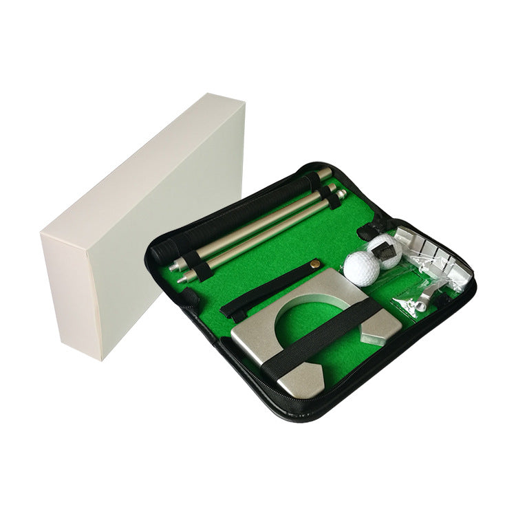 Sportiva Portable Golf Putting Practice Set – Travel Putter Kit With Carry Case