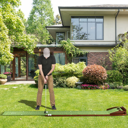 Sportiva Premium Putting Mat Trainer – Auto Ball Return & Dual Hole Sizes