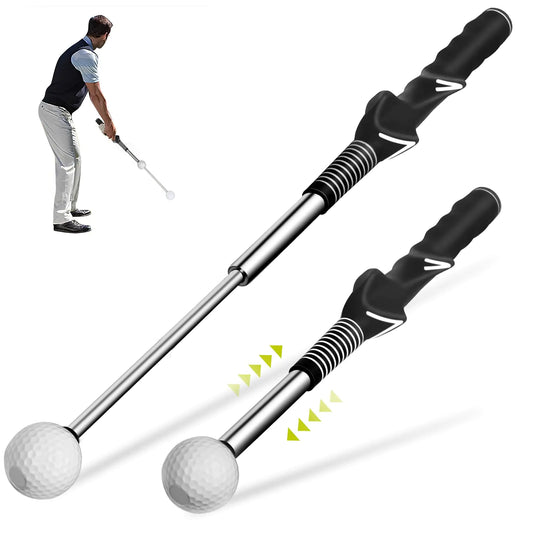 Retractable Golf Swing Trainer – Telescopic Speed, Rhythm & Tempo Aid for Indoor & Outdoor Practice (Right-Handed