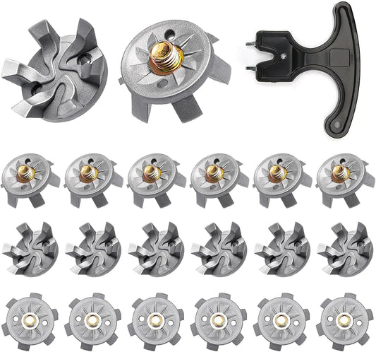 Golf Shoe Spikes Replacement Set – 25 pcs With Installation Tool | Universal Fit for All Golf Shoes