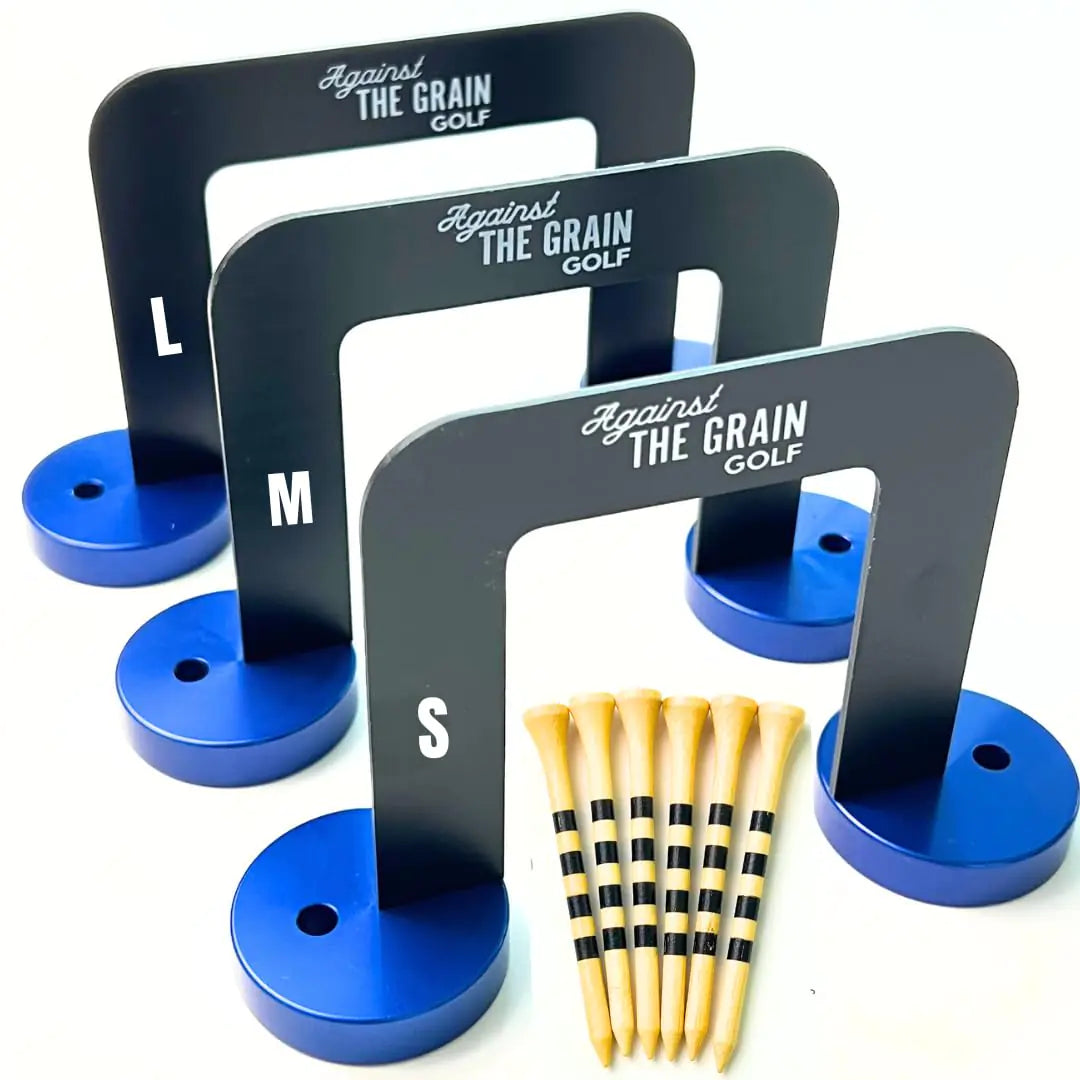 Golf Putting Accuracy Gates Set – 3 Sizes with Bases & Tees