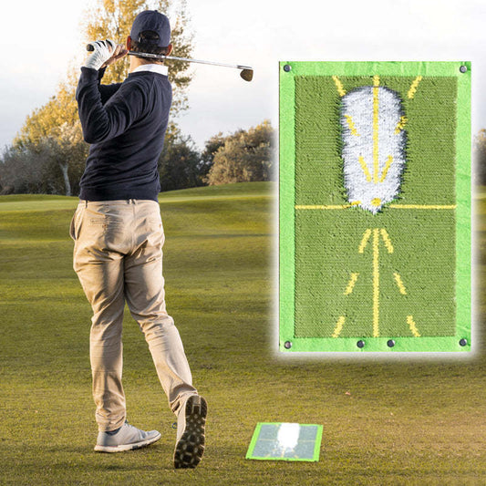 Sportiva Golf Swing Path Trainer Mat – Instant Impact Feedback Training Aid