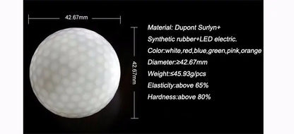 LED Glowing Golf Balls – Light-Up Balls for Night Golf