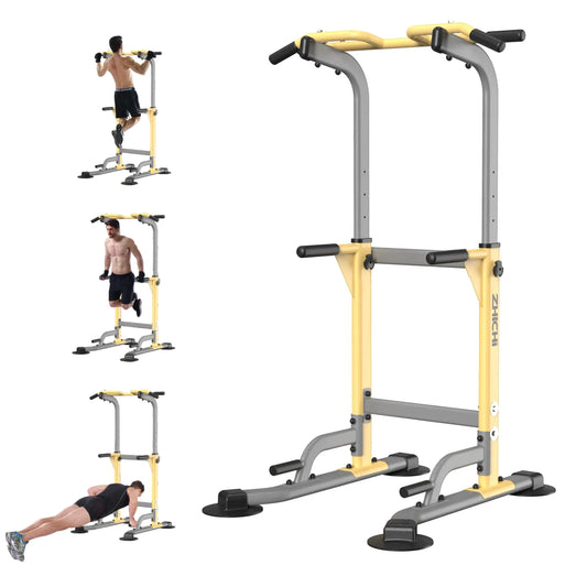Multi-Function Pull Up & Dip Station – Home Gym Power Tower (330 lbs Capacity)