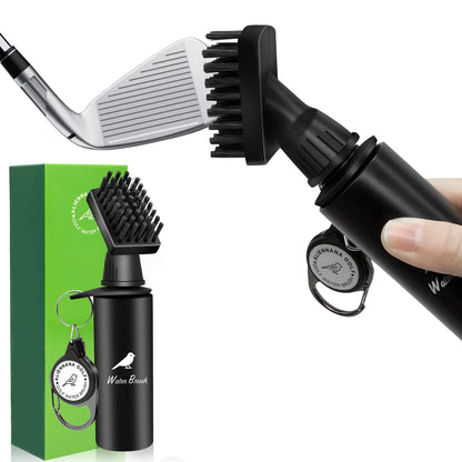 Golf Club Cleaning Brush with Water Bottle – Pro Golf Club Groove Cleaner with Nylon Bristles (4oz Capacity)