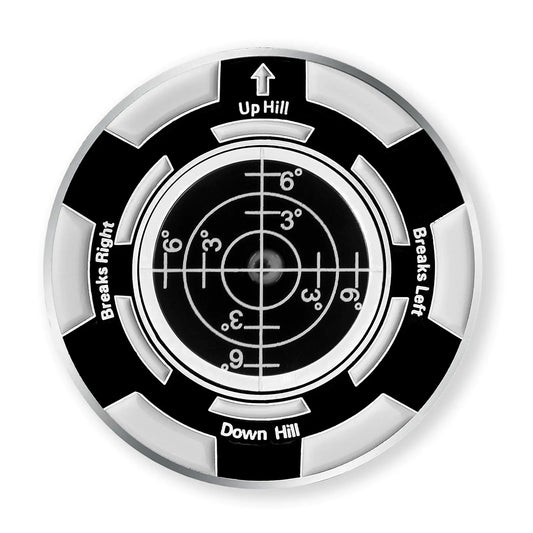 Premium Golf Green Reader – Magnetic Bubble Level Ball Marker (45mm Zinc Alloy)